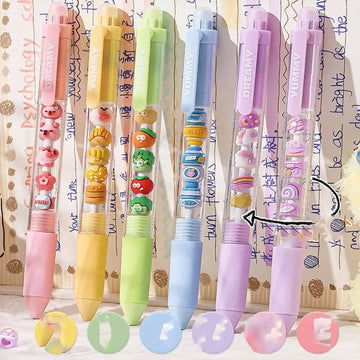 Gifts Writing Stationery Press Gel Pen Beads Student Pen Panda Cherry Blossom String Pen DIY Erasable Decompression Pen