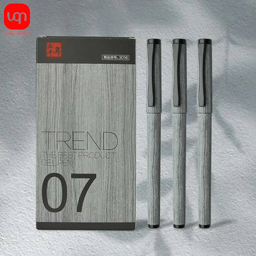 Wood grain style neutral pen writing evenly smooth personalized design durable for office and school supplies