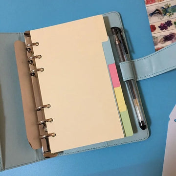 5 Sheets/set Notebook Page Binder A5 A6 Candy Color Loose-leaf Cover Index Divider Separator Notebook Accessory Stationery