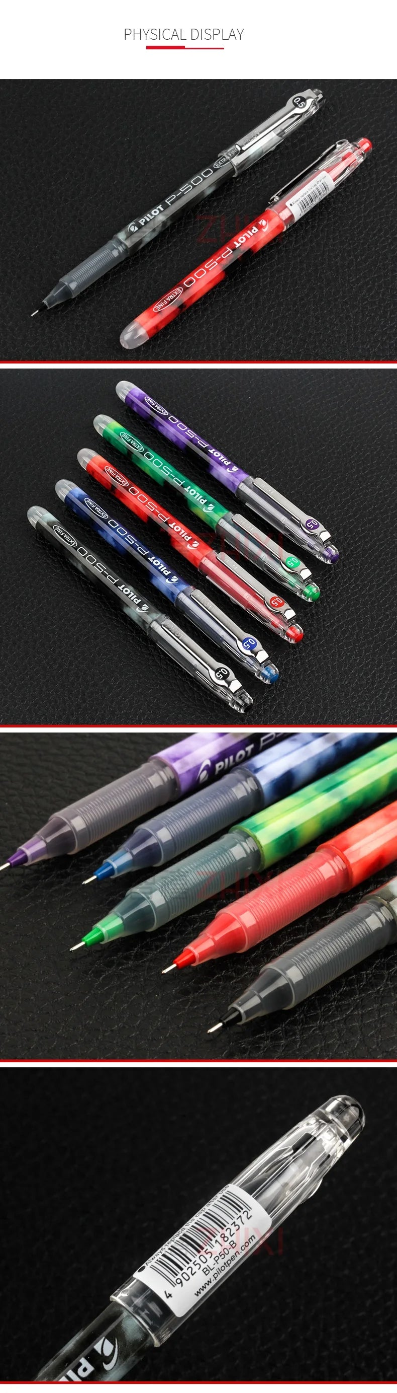 Pilot P-500 0.5mm Gel Pen  Writing Supplies 1 Piece