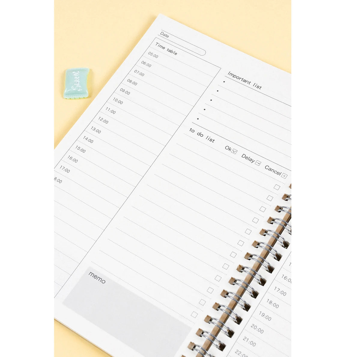 2025 Notebooks Agenda Daily Weekly Monthly Plan Spiral Organizer A5 Note Books Monthly Transparent Schedule Agenda Planner