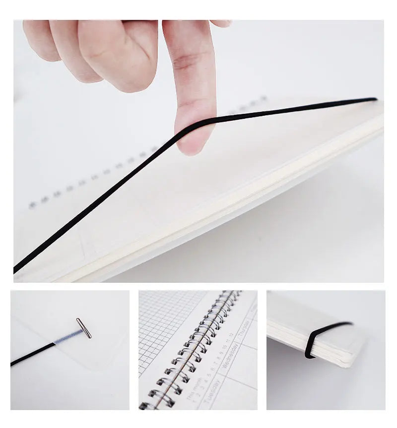 2025 Notebooks Agenda Daily Weekly Monthly Plan Spiral Organizer A5 Note Books Monthly Transparent Schedule Agenda Planner
