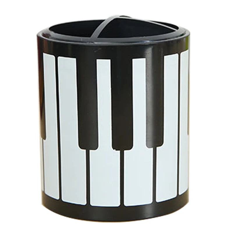 Notes Pen Holder Piano Musical Instrument Design Music Gift Classification Plastic Pen Holder Stationery Student Pencil Holder