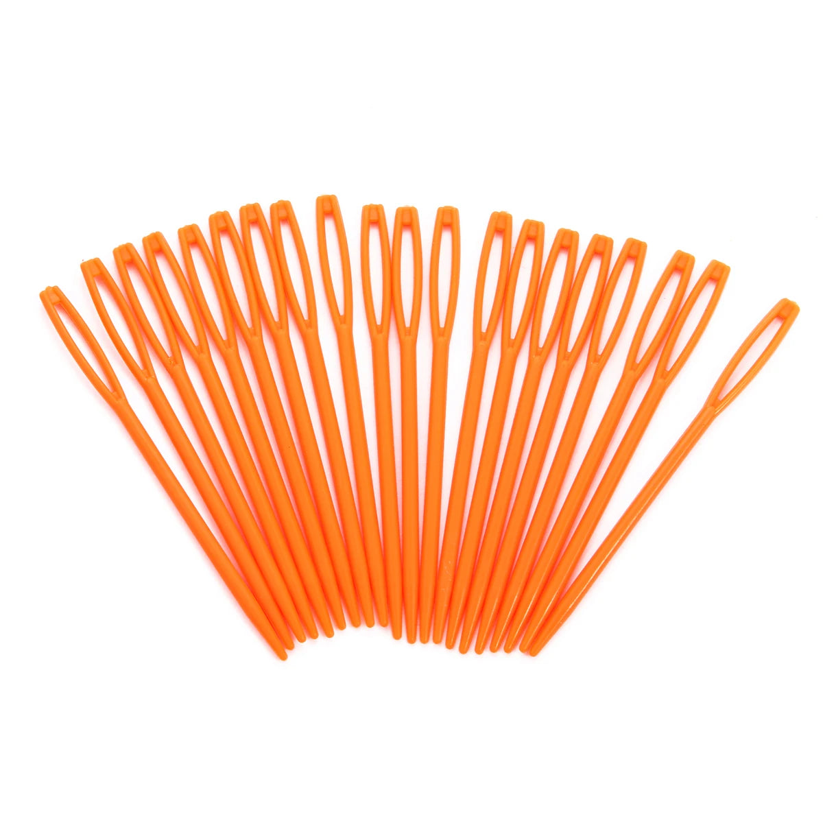 20PCs Mixed Color 7cm/9cm Plastic Knitting Needles Crochet Hooks Wool Yarn Needle Children DIY Sweater Weaving Tools Accessories