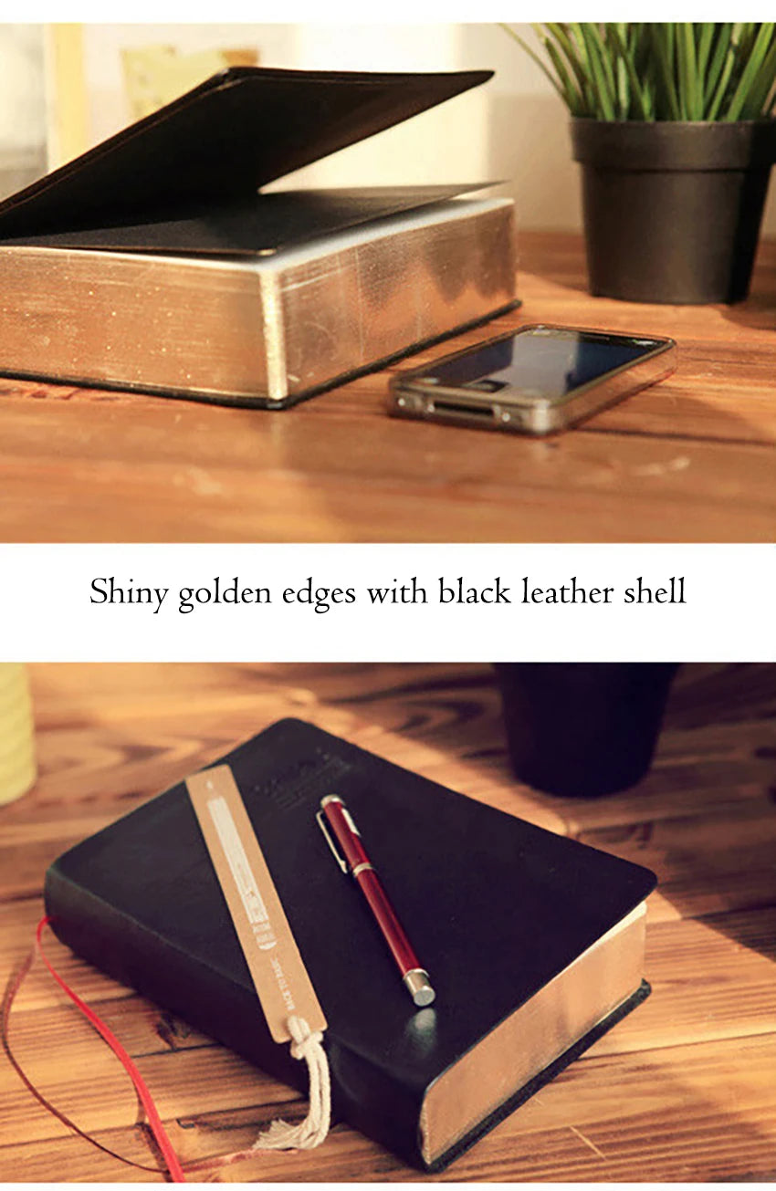 Creative Retro Students Daily Notebook Book Shaped Writing Notepad Office School Notebooks Diary Book Stationery Supplies