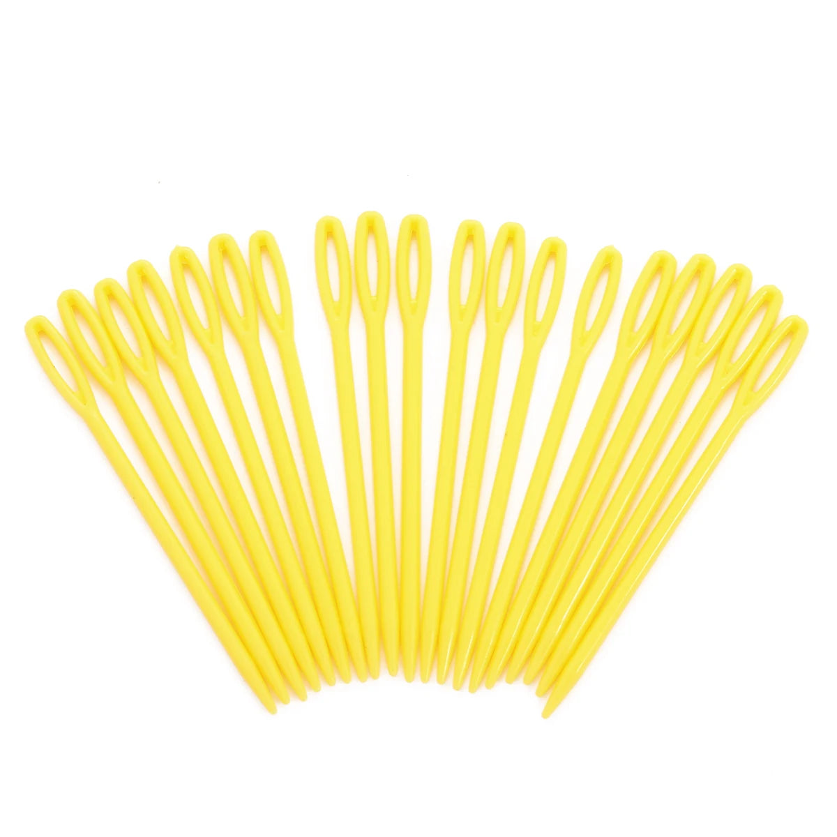 20PCs Mixed Color 7cm/9cm Plastic Knitting Needles Crochet Hooks Wool Yarn Needle Children DIY Sweater Weaving Tools Accessories