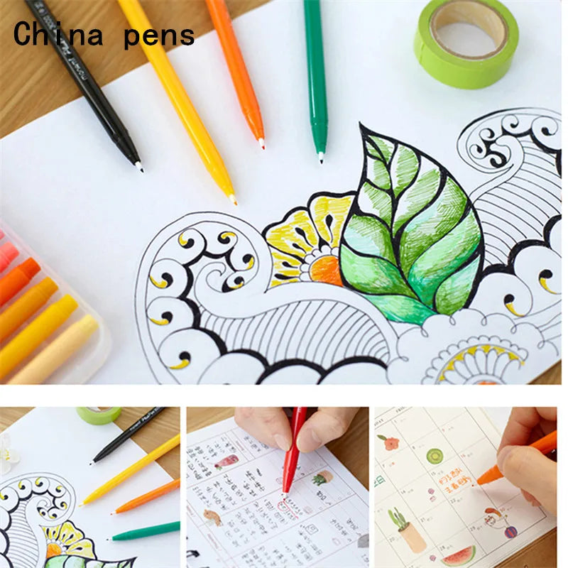 High quality 3000 Water Based Graffiti Hook Fiber Fine liner pen Drawing Art Marker Pen Student school office Gel pen