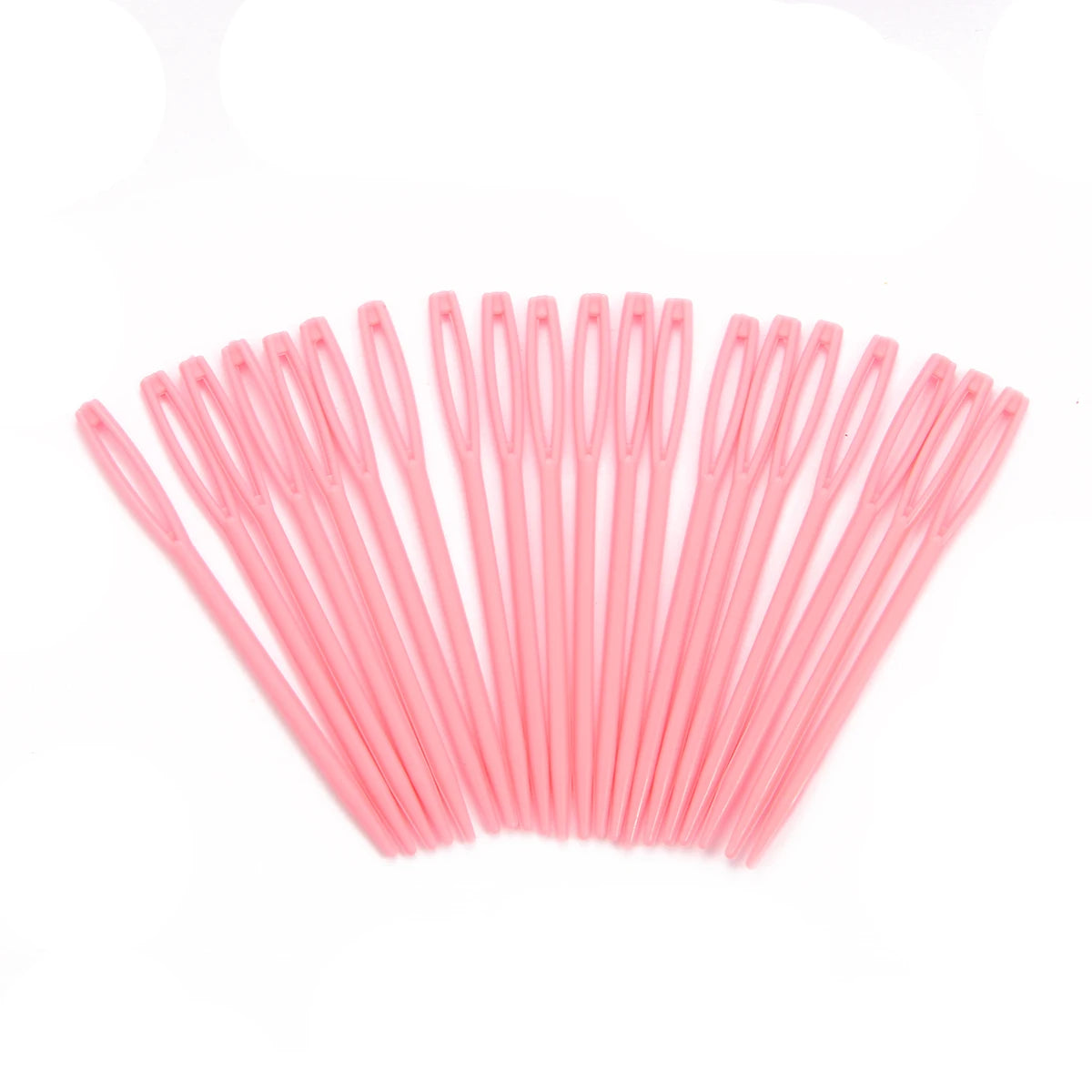 20PCs Mixed Color 7cm/9cm Plastic Knitting Needles Crochet Hooks Wool Yarn Needle Children DIY Sweater Weaving Tools Accessories