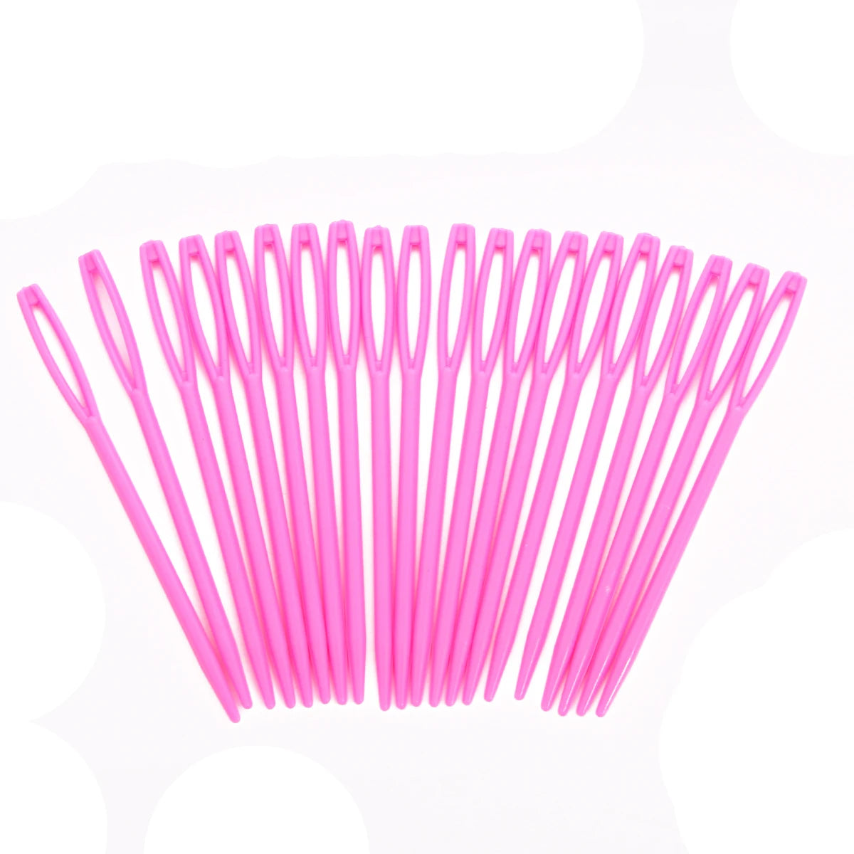 20PCs Mixed Color 7cm/9cm Plastic Knitting Needles Crochet Hooks Wool Yarn Needle Children DIY Sweater Weaving Tools Accessories