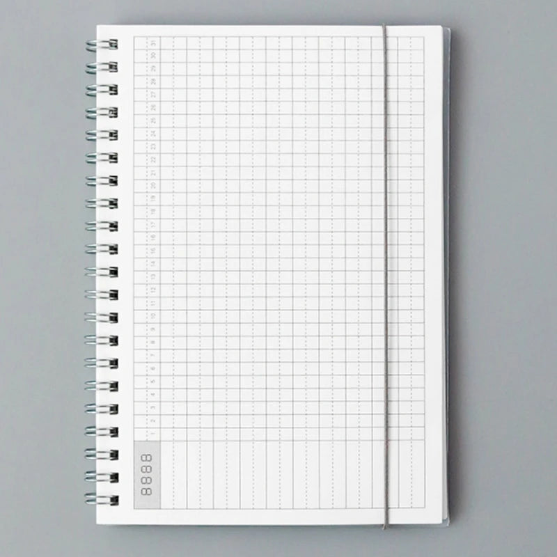 2025 Notebooks Agenda Daily Weekly Monthly Plan Spiral Organizer A5 Note Books Monthly Transparent Schedule Agenda Planner