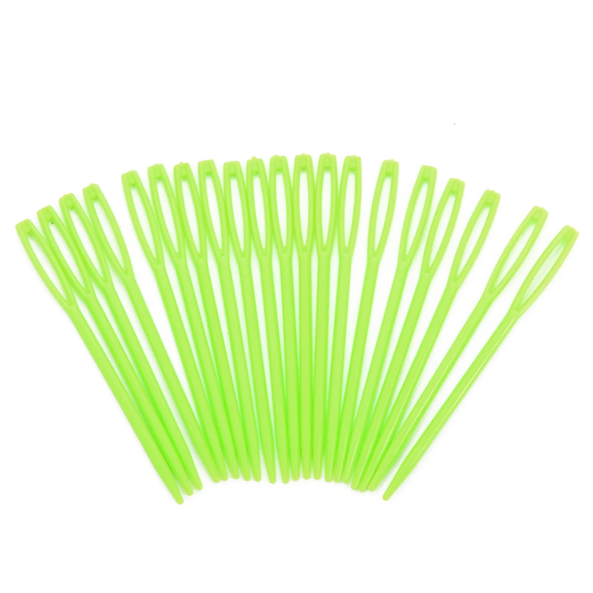 20PCs Mixed Color 7cm/9cm Plastic Knitting Needles Crochet Hooks Wool Yarn Needle Children DIY Sweater Weaving Tools Accessories