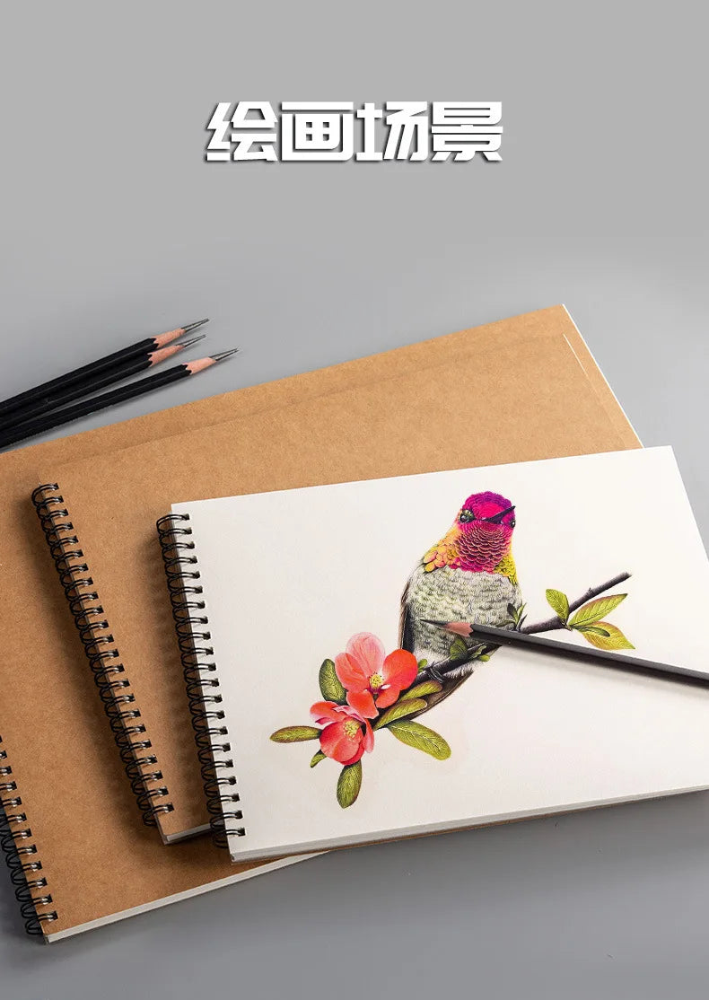 160g Professional Thick Sketchbook Sketch Drawing Paper 30 Sheets A5 A4 16K 8K Drawing Notebook Graffiti Book School Art Supplie