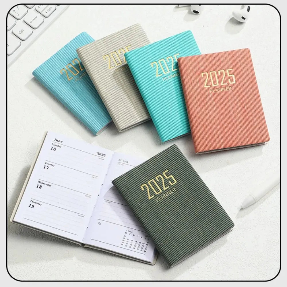 English A7 Mini Pocket Notebook To Do List Taking Notes Efficiency Plan Notebook 12 Months Diary Notepad 365 Days Notepad