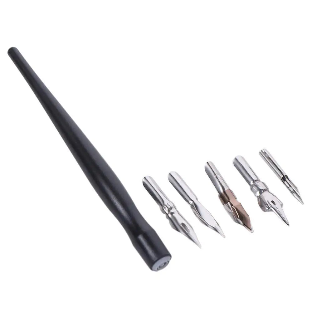 Avoid Scrubbing Panel Line Pen Leaking Pen with 5 Nibs Infiltration Line Pen Plastic Alloy Metal Permeation Pen Drawing