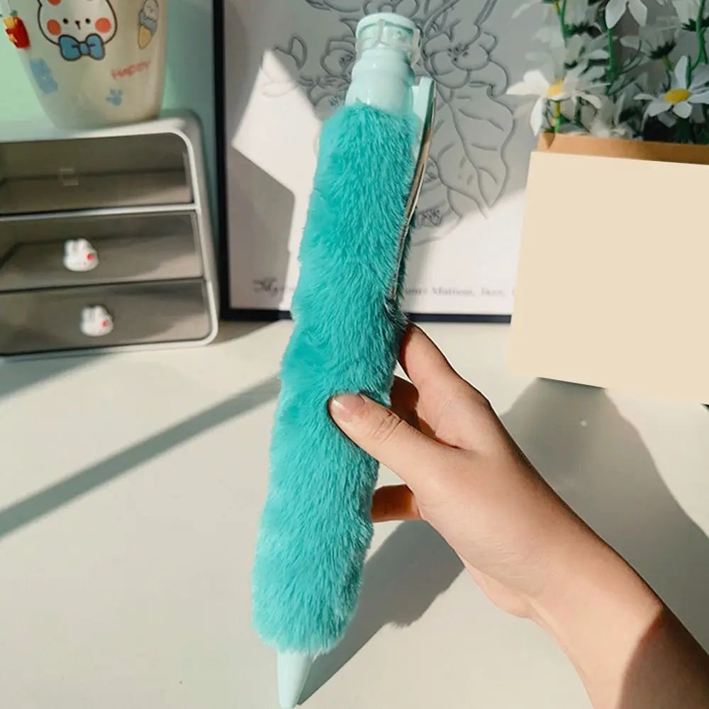 New Plush Big Ballpoint Pen Plastic Fun Gift Oversize Writting Pen Creative Props Toys Huge Neutral Pen School Office