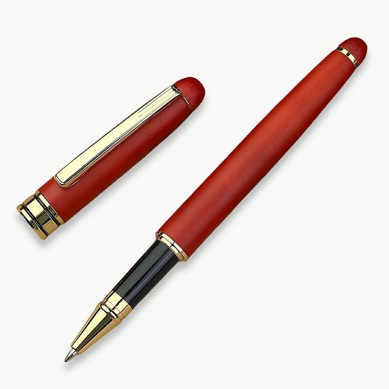 Custom Wood Ballpoint Pen Laser Engrave LOGO Text Personalized Sign Pen for Family Company Friend Gift Box Available
