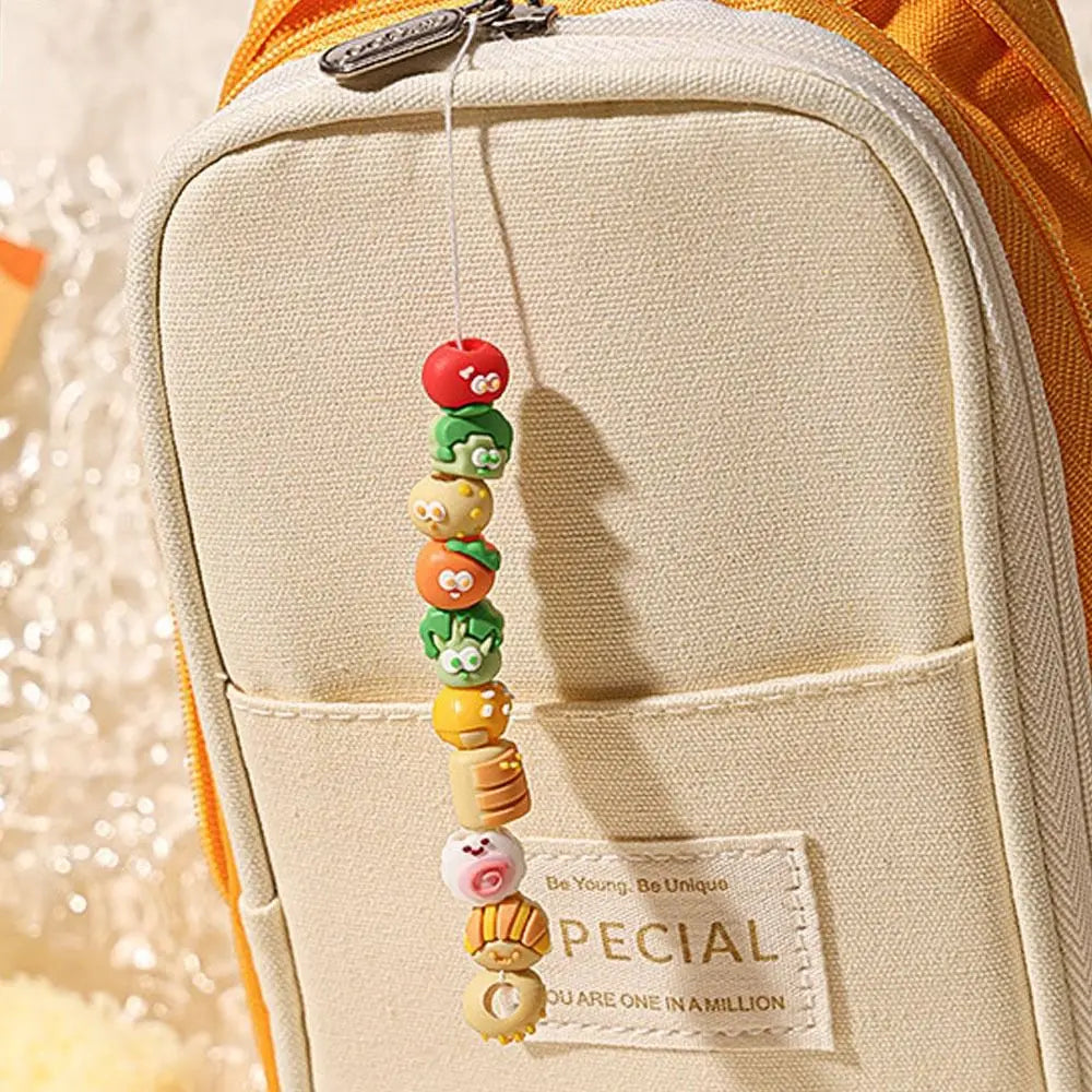 Gifts Writing Stationery Press Gel Pen Beads Student Pen Panda Cherry Blossom String Pen DIY Erasable Decompression Pen