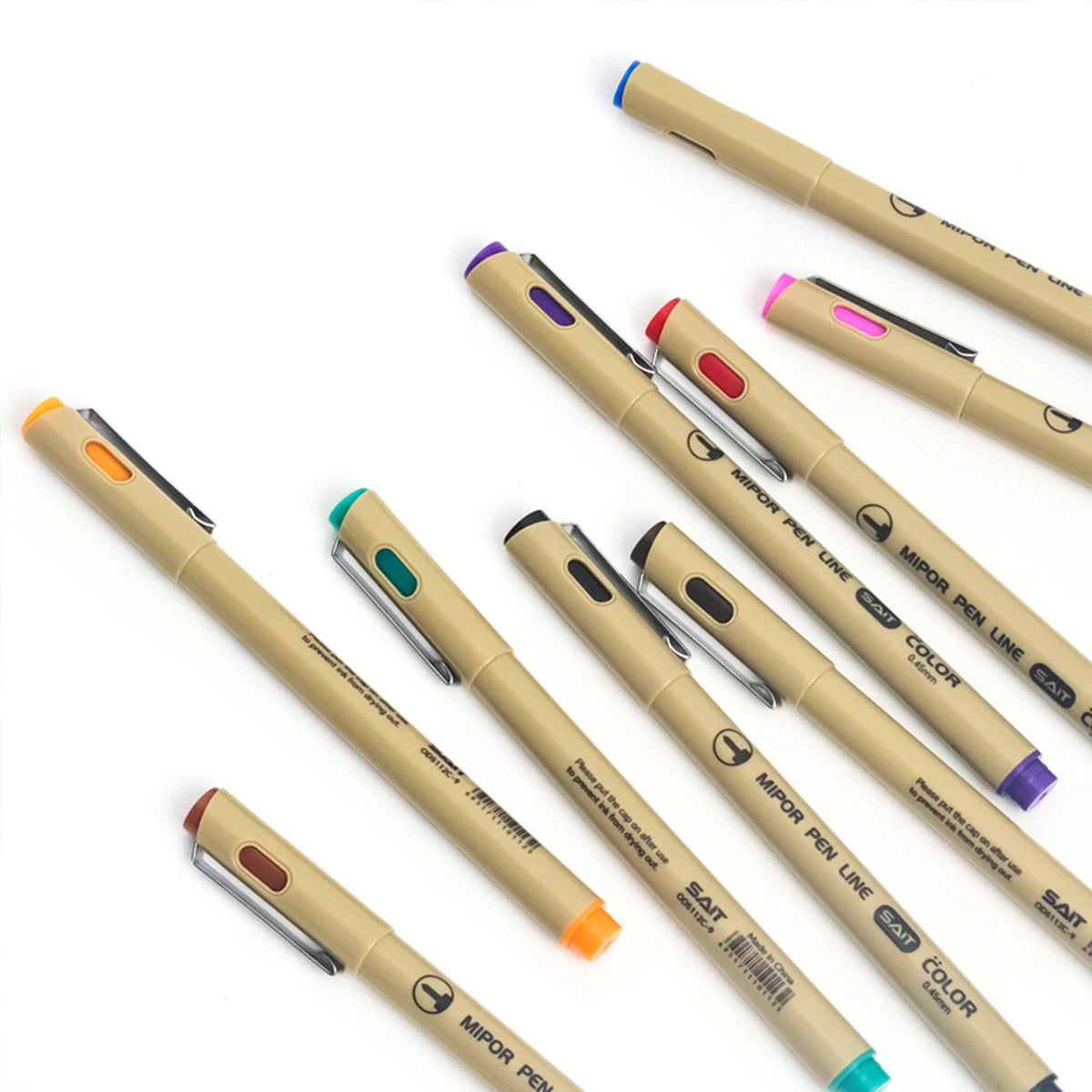 9 Colors Micro-line Pens Waterproof Durable Fine Line Drawing Art Pen Painting Drawing Marking Journaling Lllustrating Drawing