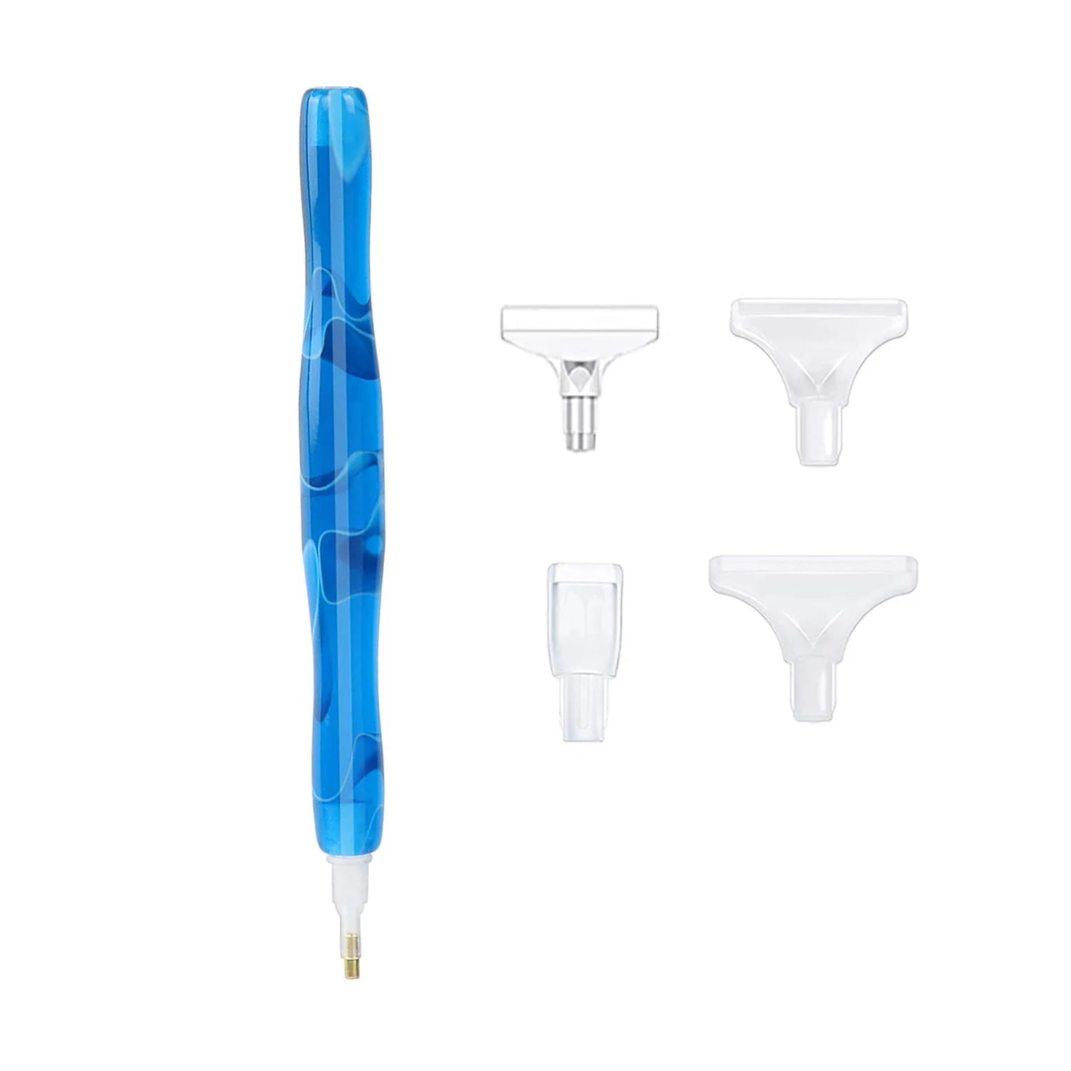 Premium Resin Diamond Painting Pen With Plastic Tips, Ergonomic Grip for DIY Diamond Art Craft