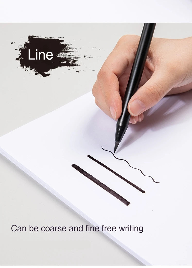 High Quality Calligraphy Practice Pen Soft Watercolor Brush BR Small Regular Script Brush Student Art Painting Writing Supplies