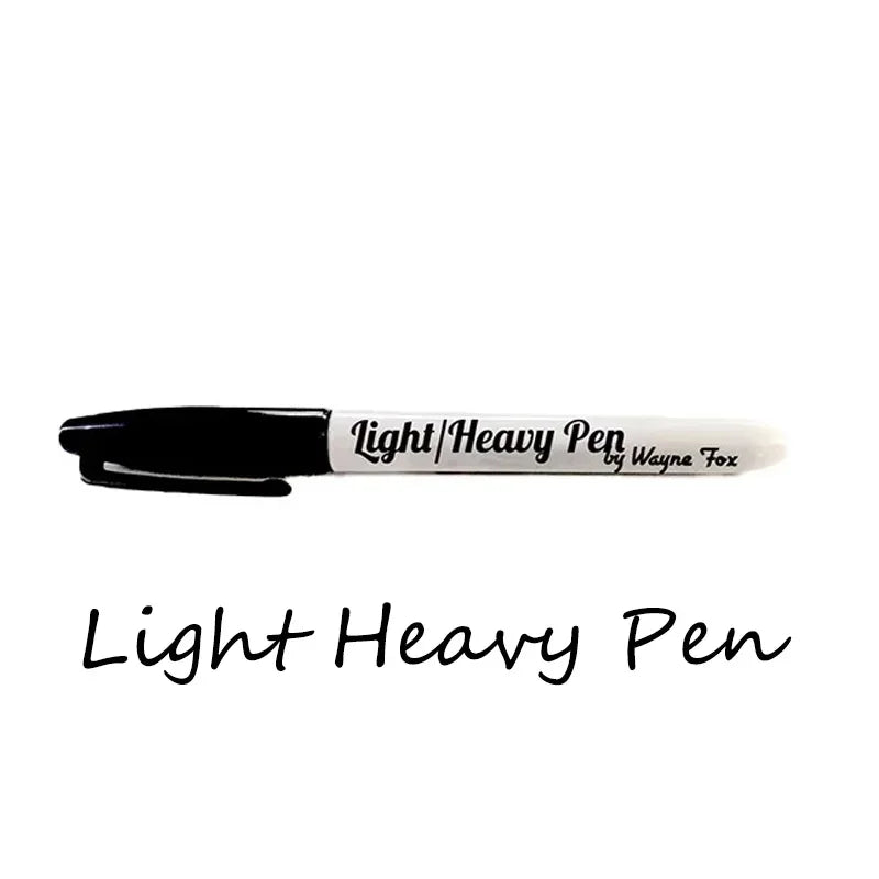 Light and Heavy Pen by Wayne Fox Magic Tricks Can't be Lifted Pen Magia Close up Street Illusions Gimmicks Magie Props