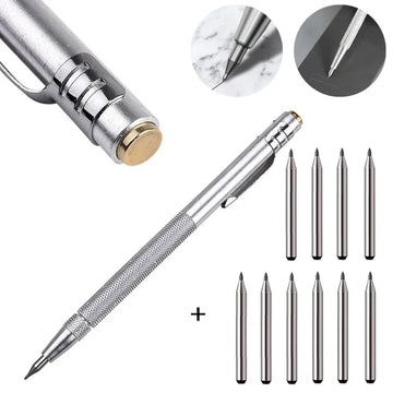 11/10/6/2pcs Diamond Scribing Pen  Carbide Tip Carbide Engraving Pen Nib Stylus Pens For Glass Ceramic Metal Hand Tool