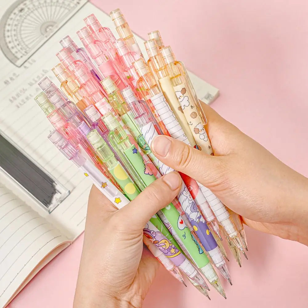 Writing Tool 0.5mm Mechanical Pencil Animals Peach Automatic Pencils Cartoon Astronaut Press Pen Stationery