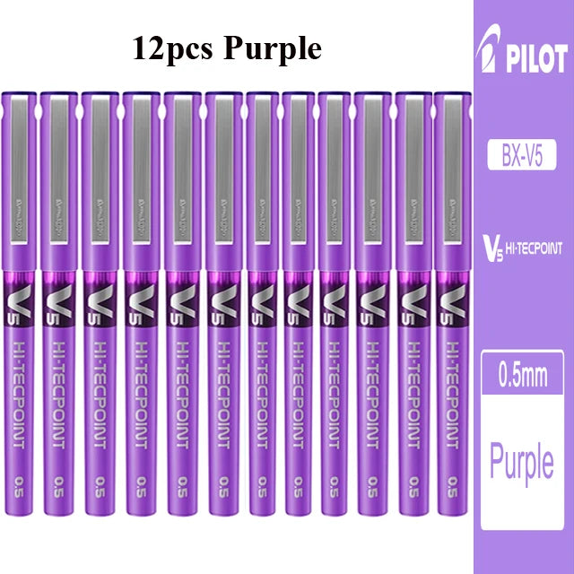 Japan PILOT Gel Pens BX-V5 Art Supplies Color Pen Office Accessories School Student Stationery Can Be Matched with Ink Bladder