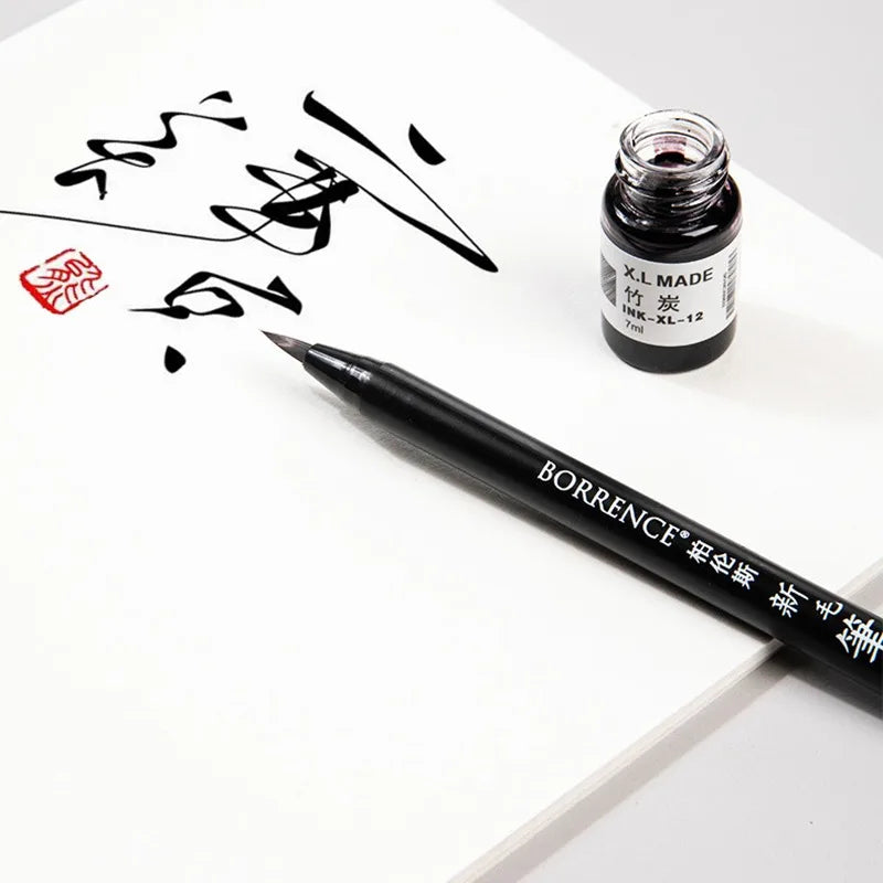 High Quality Calligraphy Practice Pen Soft Watercolor Brush BR Small Regular Script Brush Student Art Painting Writing Supplies