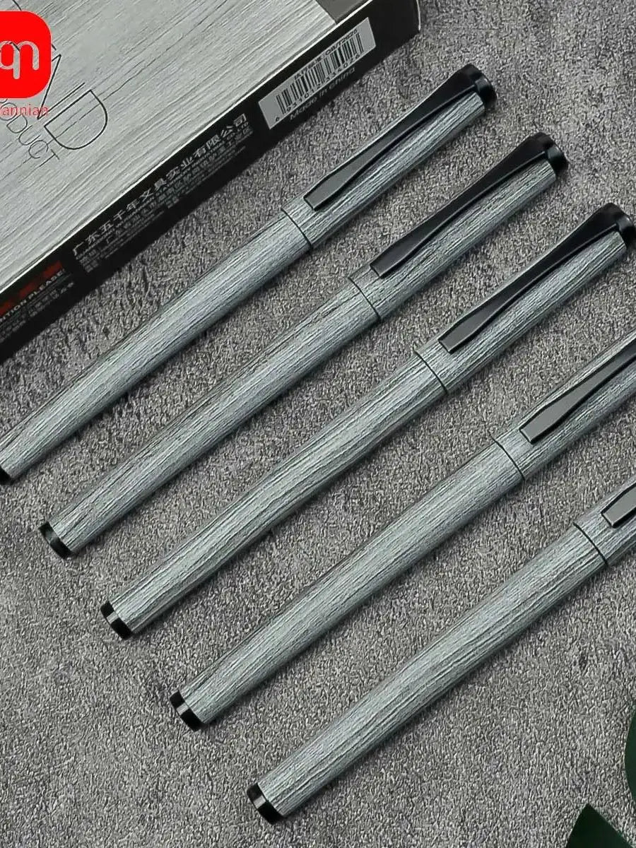 Wood grain style neutral pen writing evenly smooth personalized design durable for office and school supplies