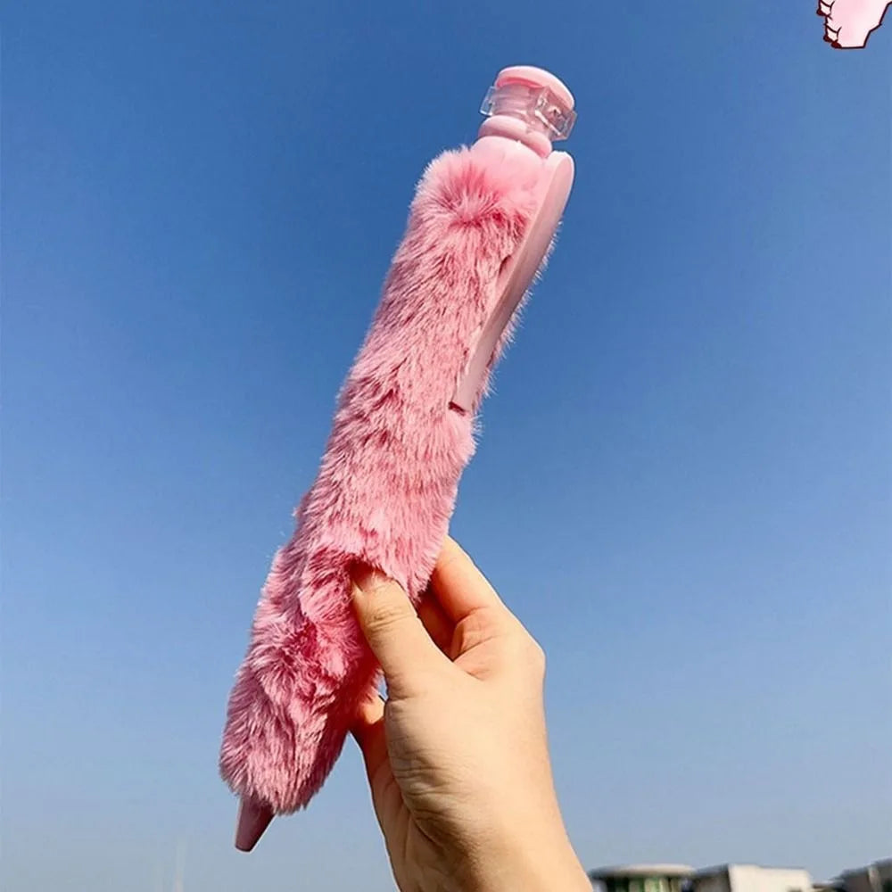 New Plush Big Ballpoint Pen Plastic Fun Gift Oversize Writting Pen Creative Props Toys Huge Neutral Pen School Office