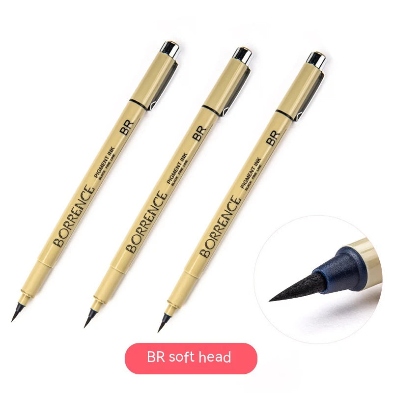 High Quality Calligraphy Practice Pen Soft Watercolor Brush BR Small Regular Script Brush Student Art Painting Writing Supplies