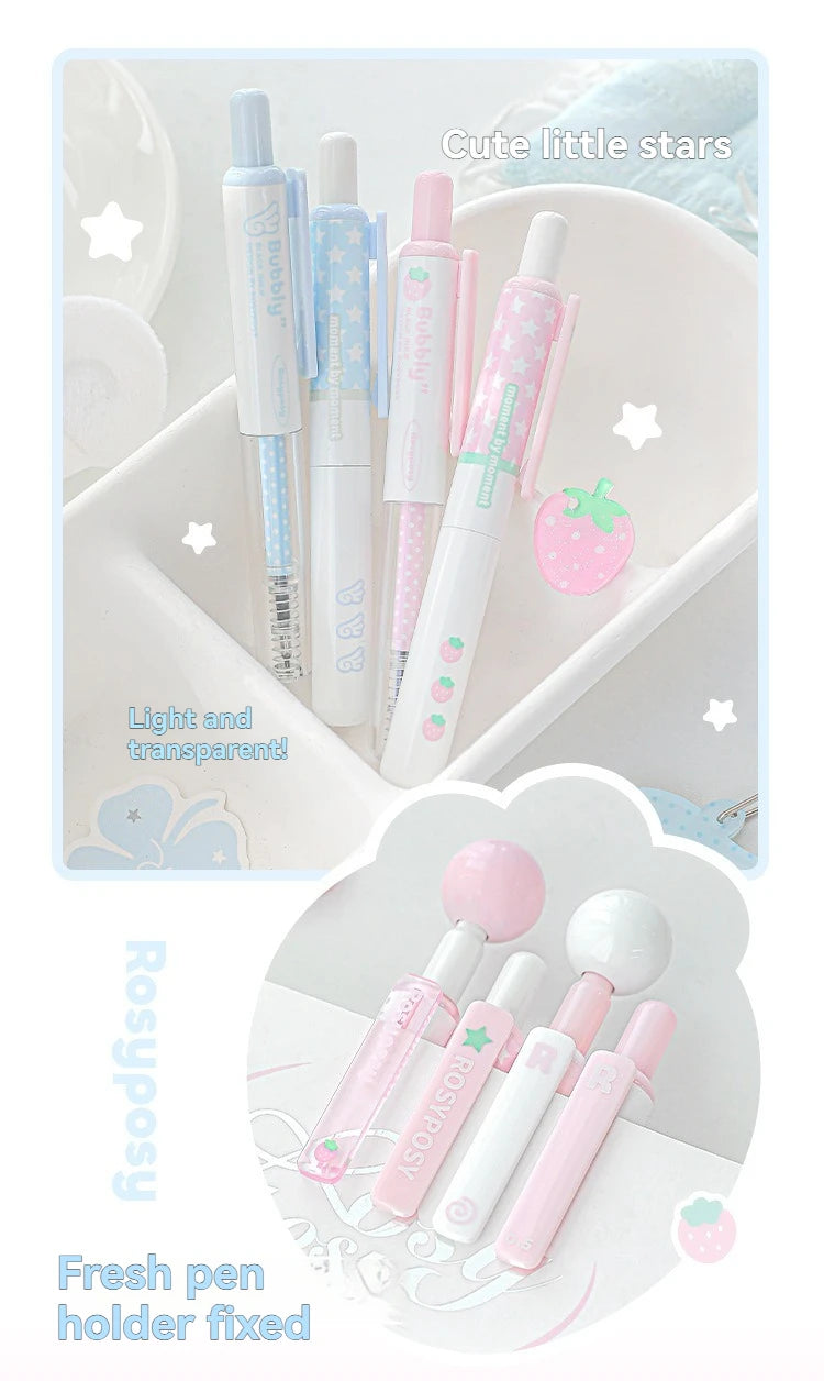 4PC Neutral Pen  Short Pen  4-Pack  High Aesthetic Value  360  Rotation  Decompression  And Problem  Solving Pen