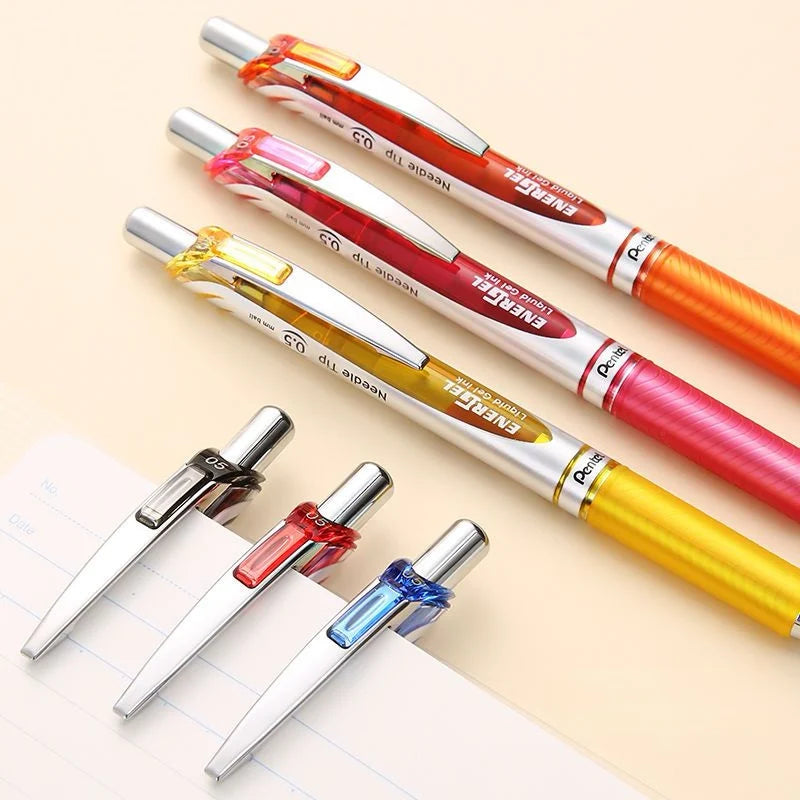 1pc Pentel  BLN75 Gel Pen 20th Anniversary Smooth And Quick-drying Press Water Pen For Students With 0.5mm Japanese Stationery