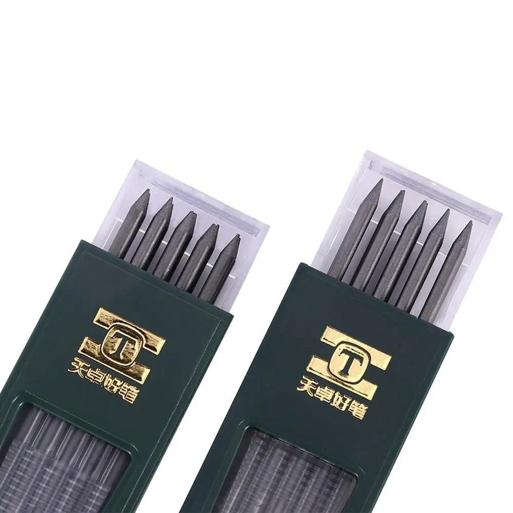 Pen Core 10 Pcs/box Writing Black Pencils Mechanical Pencil Refill Student Stationery HB/2B Lead for School Supplies