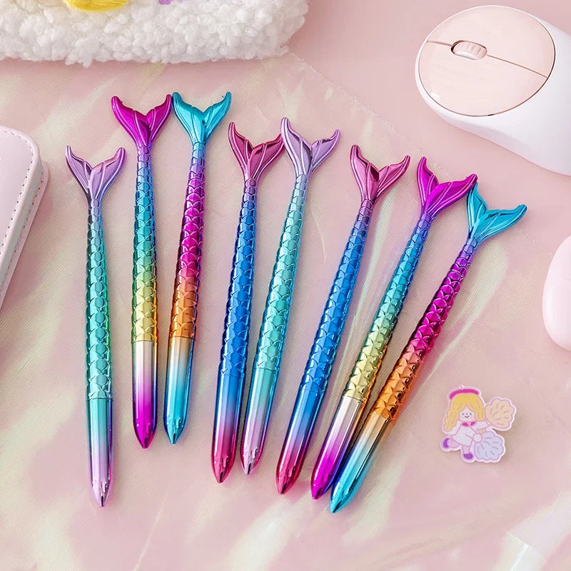 3 Pc Colored Mermaid Gel Pens For School Office Student Children Coloring Book Journals Drawing Art Markers Promotion Pen