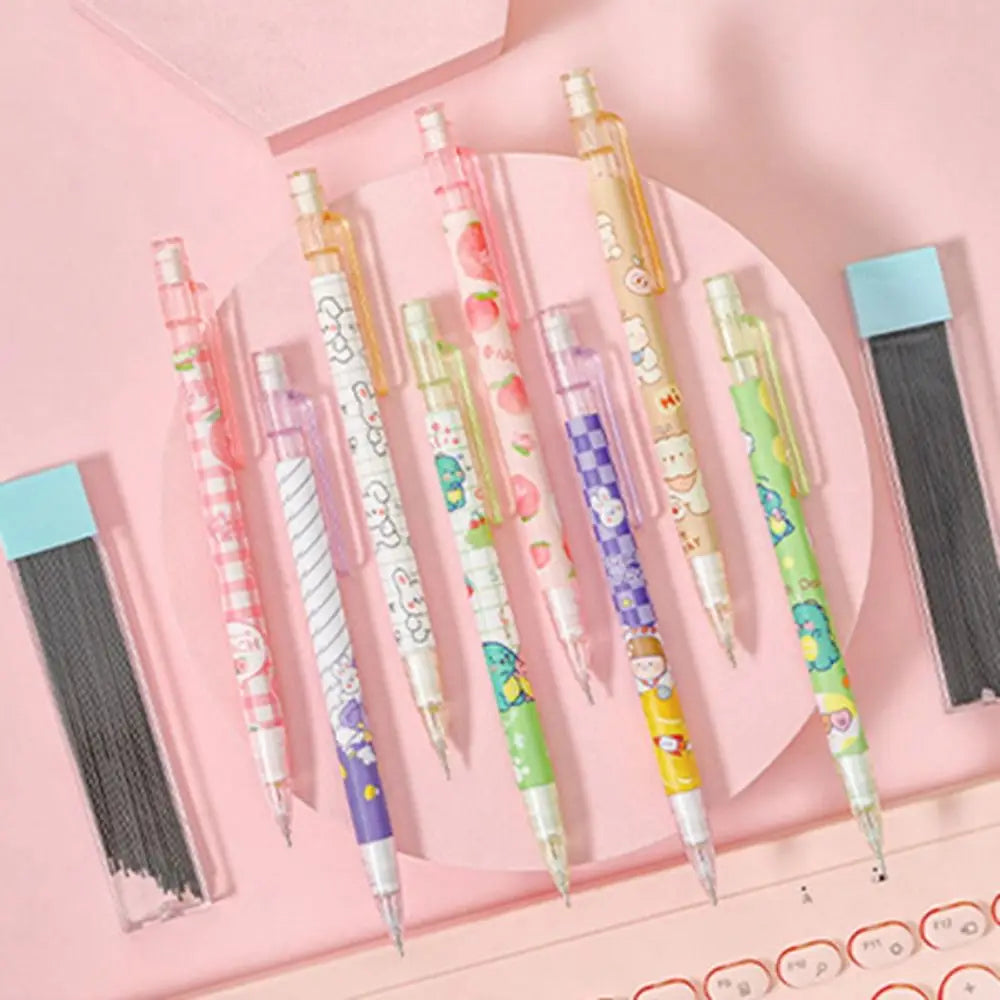 Writing Tool 0.5mm Mechanical Pencil Peach Animals Automatic Pencils Astronaut Cute Press Pen Office Supplies