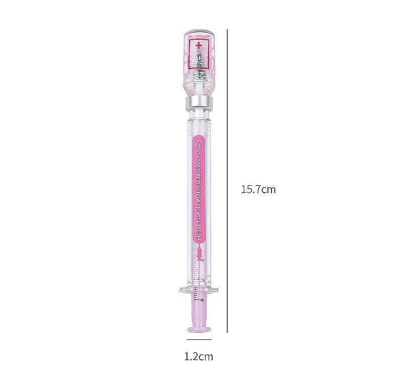 3 pcs/set,1-3-5 set Creative Novelty Syringe Peculiar Shape Stationery 0.5 MM Cute Gel Pen