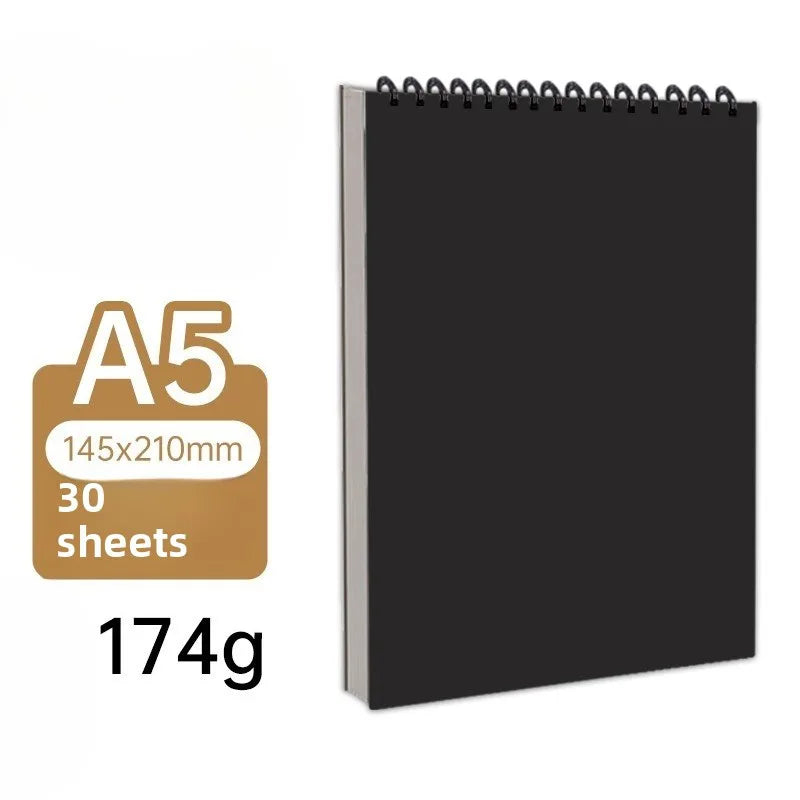 A3/A4/A5/A6 Sketchbook Top Spiral Binding Sketch Board 1 Pack of 30 Sheets Acid-Free Art Sketchbook Art Sketch Painting Writing