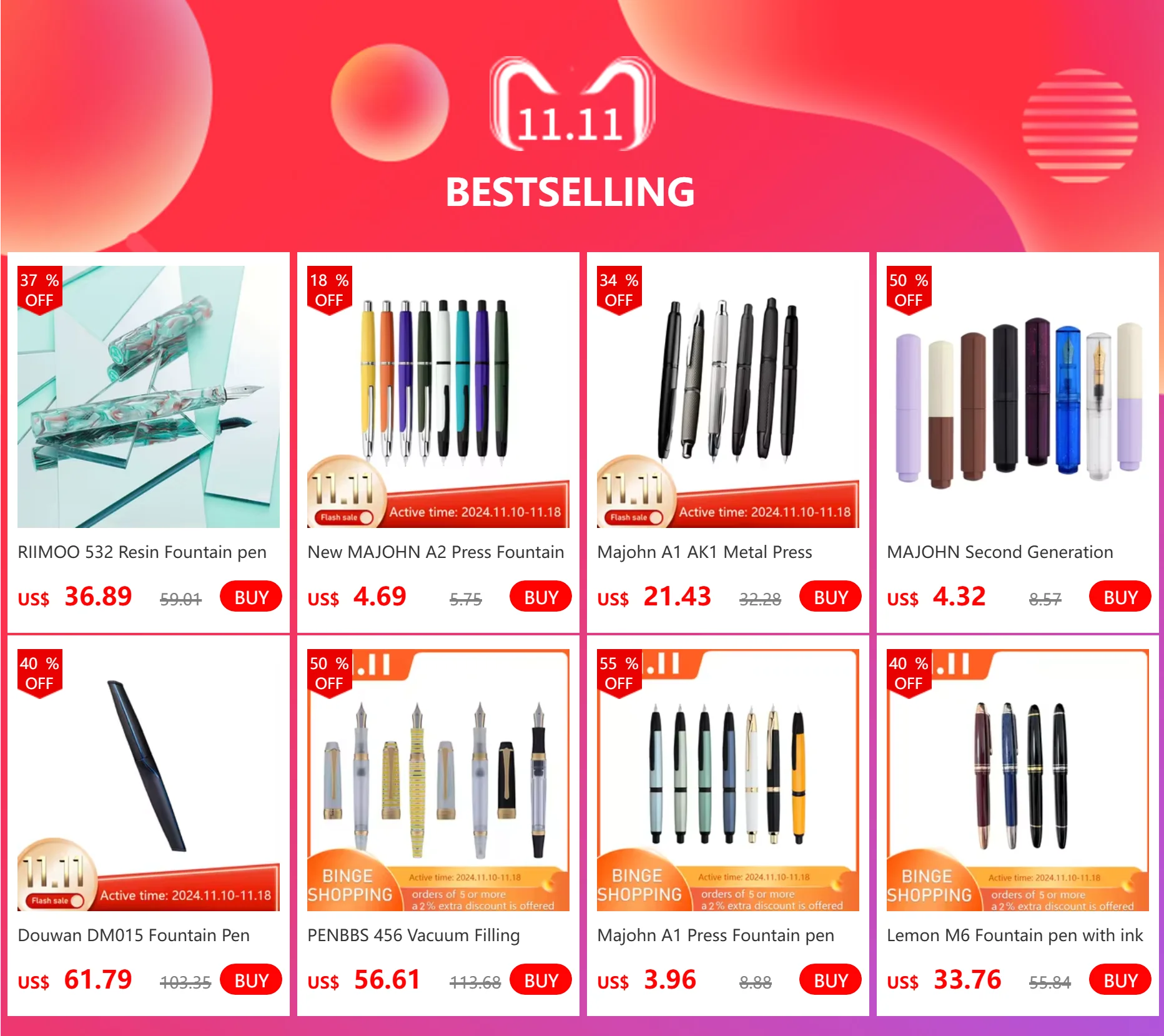 Bernard Shaw Luxury Signature ballpoint Pen x German Pen Core Metal Rollerball Men's High end Women's Student Ball-point Pens