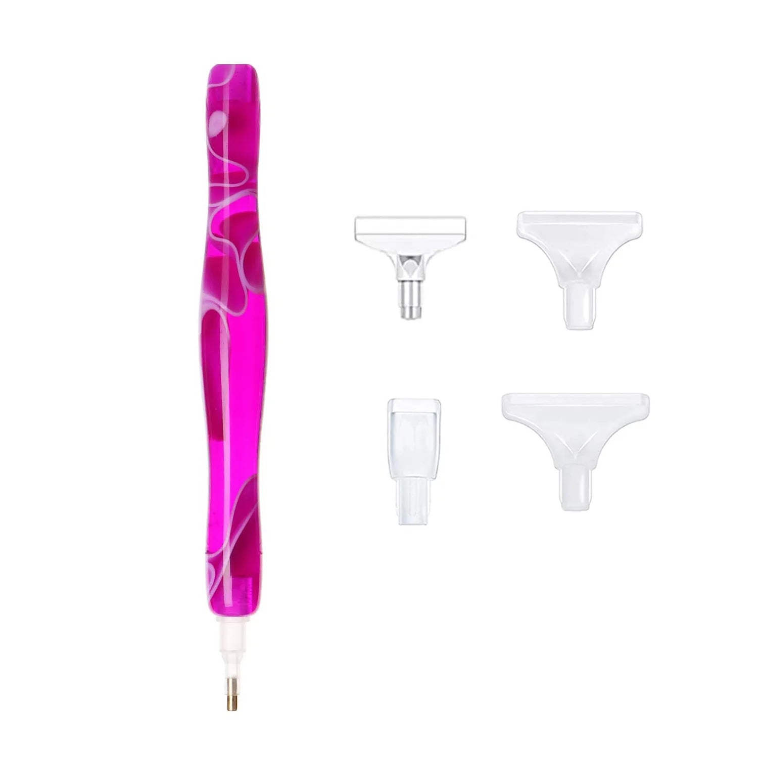Premium Resin Diamond Painting Pen With Plastic Tips, Ergonomic Grip for DIY Diamond Art Craft