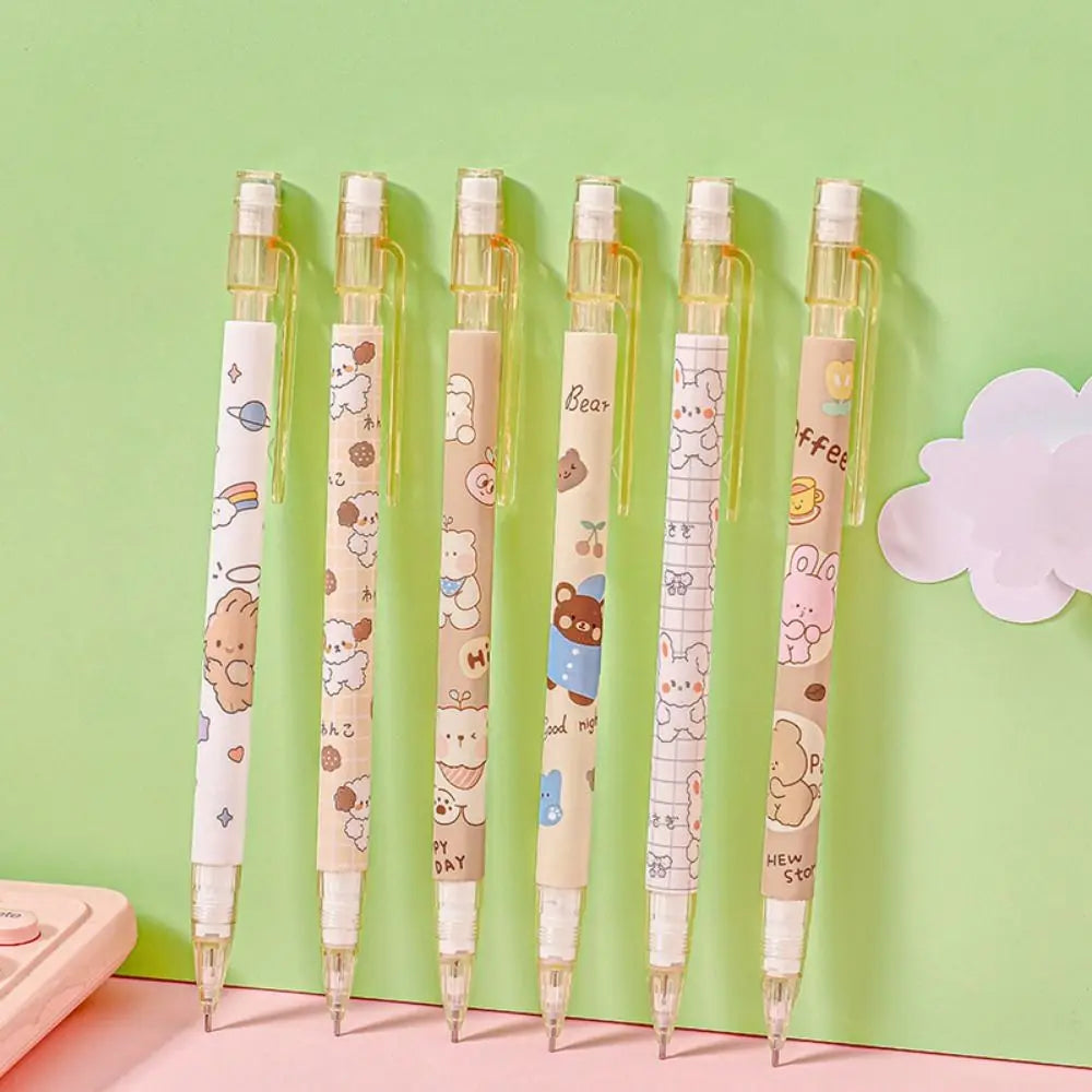 Writing Tool 0.5mm Mechanical Pencil Animals Astronaut Automatic Pencils Peach Cartoon Press Pen School Supplies