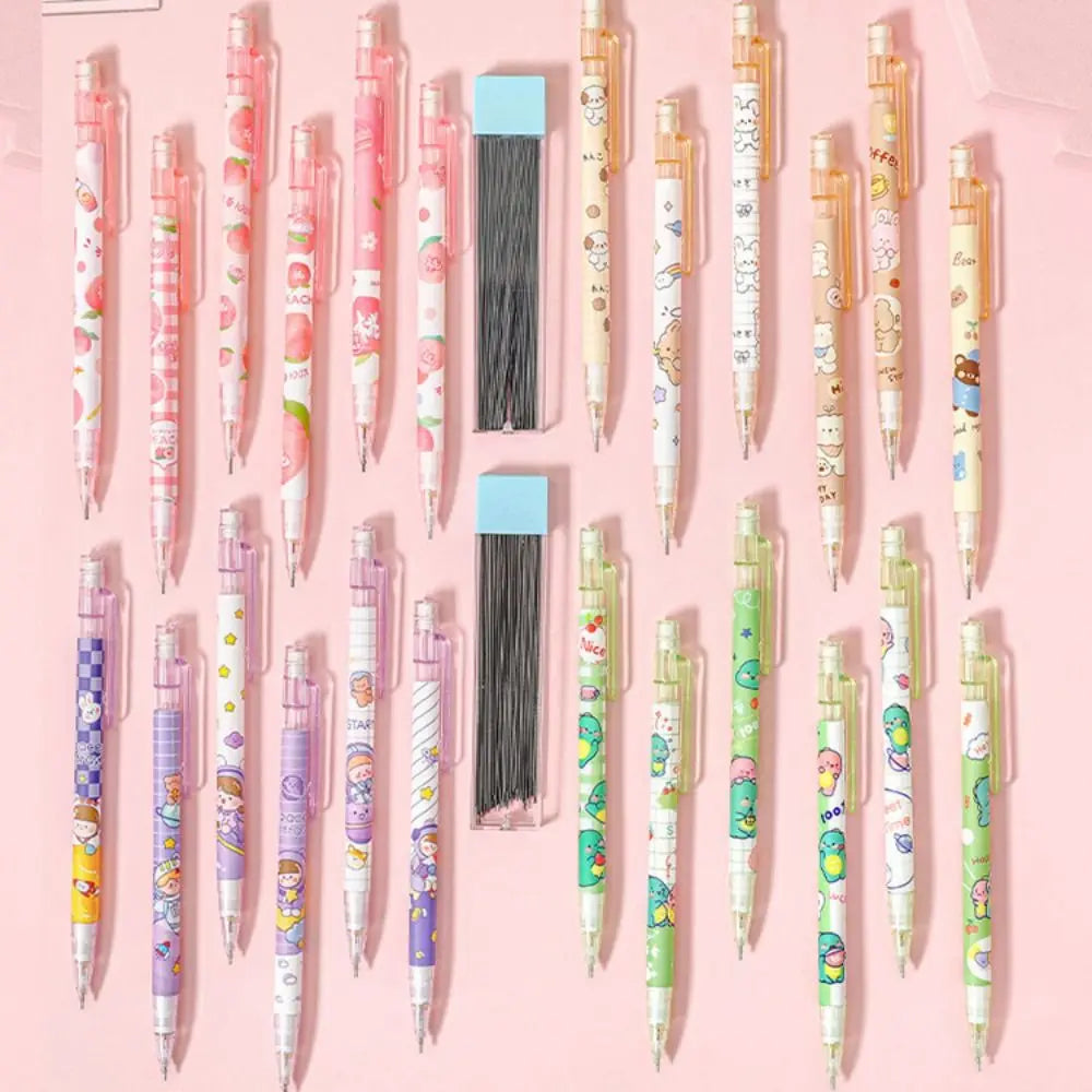 Writing Tool 0.5mm Mechanical Pencil Animals Peach Automatic Pencils Cartoon Astronaut Press Pen Stationery