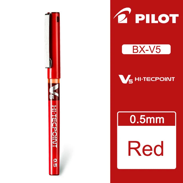 Japan PILOT Gel Pens BX-V5 Art Supplies Color Pen Office Accessories School Student Stationery Can Be Matched with Ink Bladder