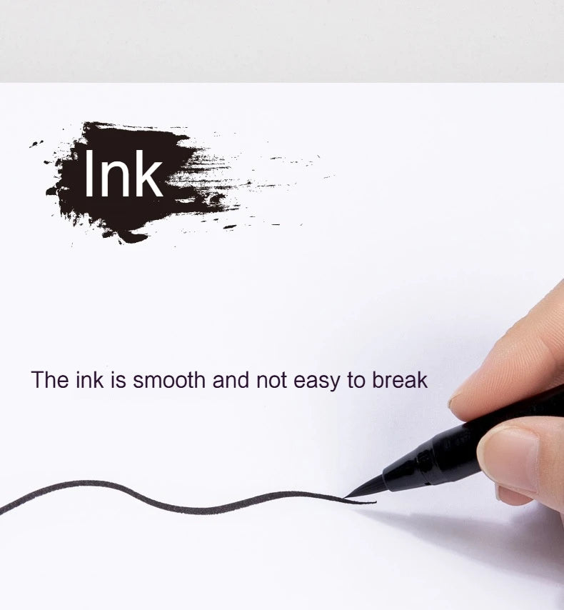High Quality Calligraphy Practice Pen Soft Watercolor Brush BR Small Regular Script Brush Student Art Painting Writing Supplies