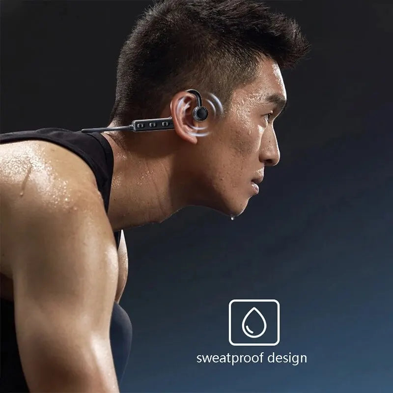 Ks19 Tws Bone Conduction Earphone Wireless Bluetooth Headphones Neckband Sports Headset Hearing Aid Earphone Handsfree With Mic