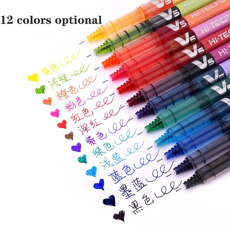 Japan PILOT Gel Pens BX-V5 Art Supplies Color Pen Office Accessories School Student Stationery Can Be Matched with Ink Bladder