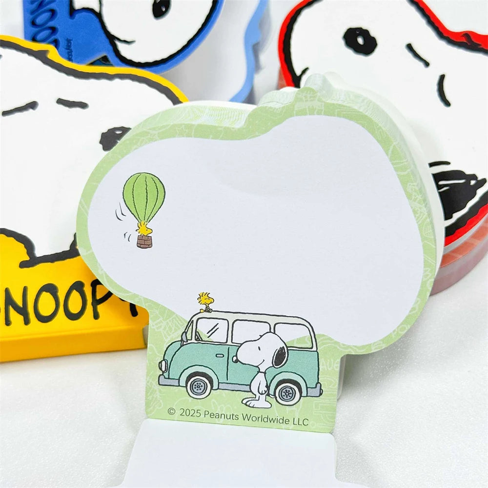 Anime Snoopy Mini Notebook Cartoon Snoopy Adventure Irregular Notebook Portable Pocket Book Message Books Student Stationery