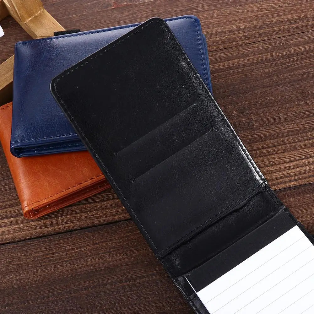 Office School Supplies Diary Small Memo Pads Leather Cover A7 Notebook Mini Notepad Business Memos Pocket Planner