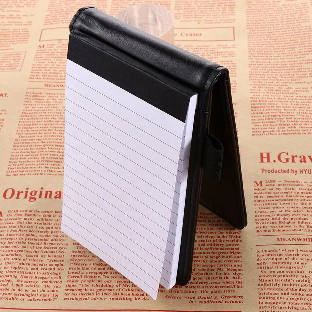 Office School Supplies Diary Small Memo Pads Leather Cover A7 Notebook Mini Notepad Business Memos Pocket Planner